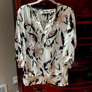 Floral blouse; size large